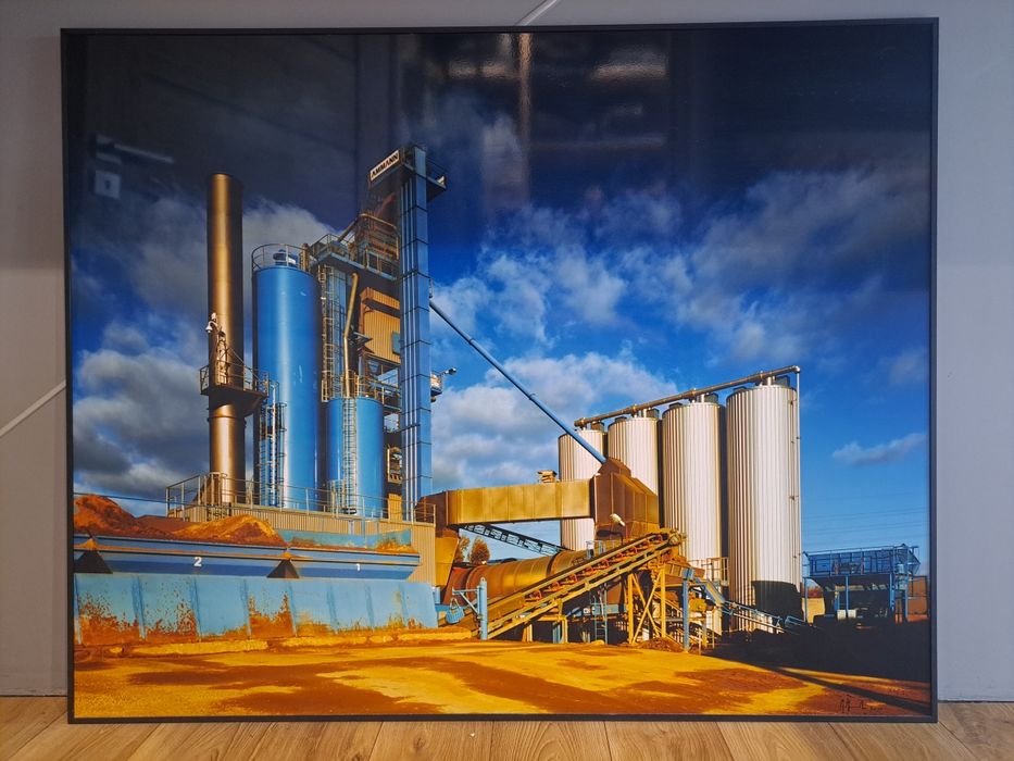 Obraz, zdjęcie, widok, foto- rama na obraz, motyw industrial, przemysł