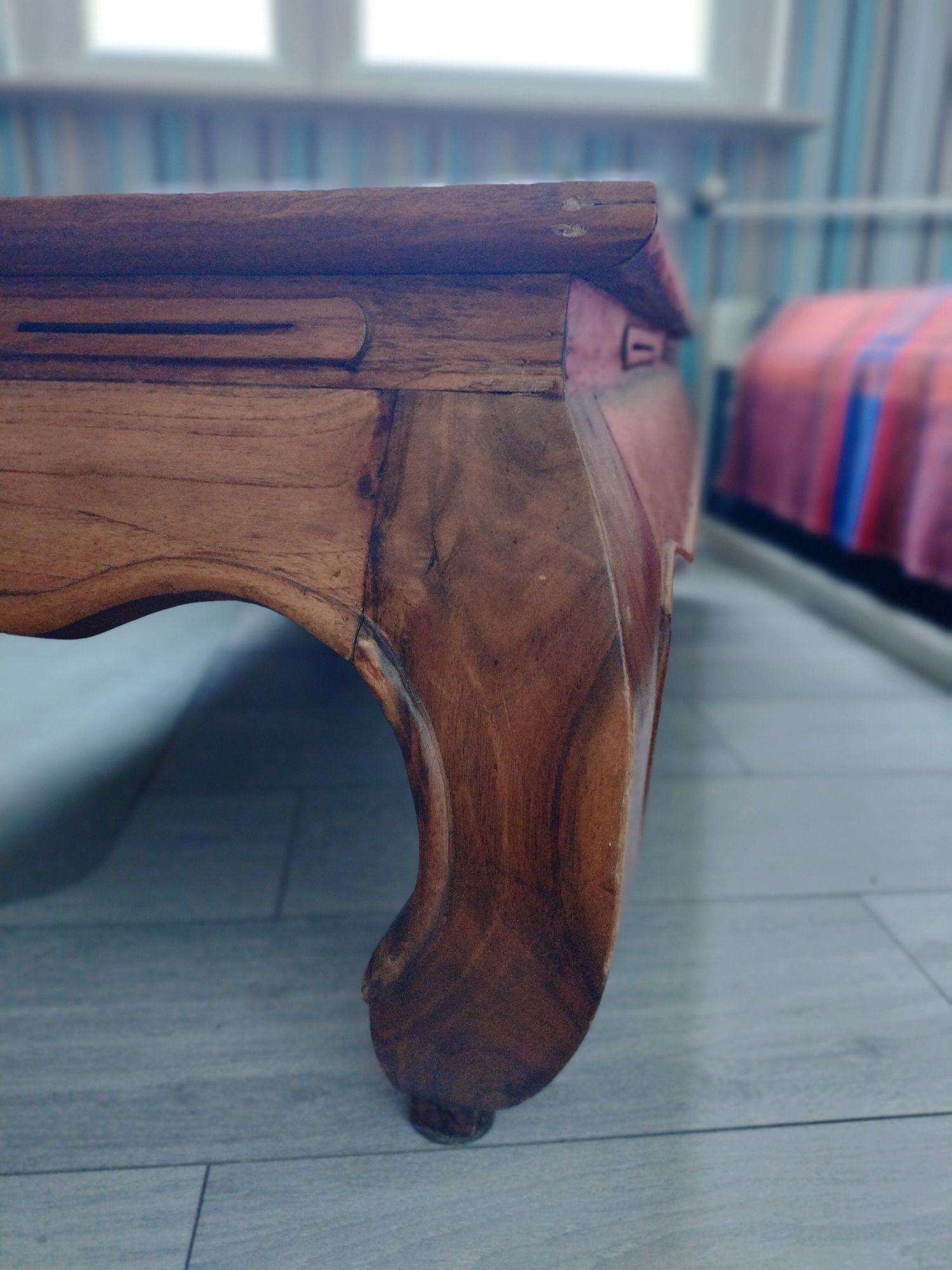Niska Ława stolik Prawdziwe drewno meble holenderskie