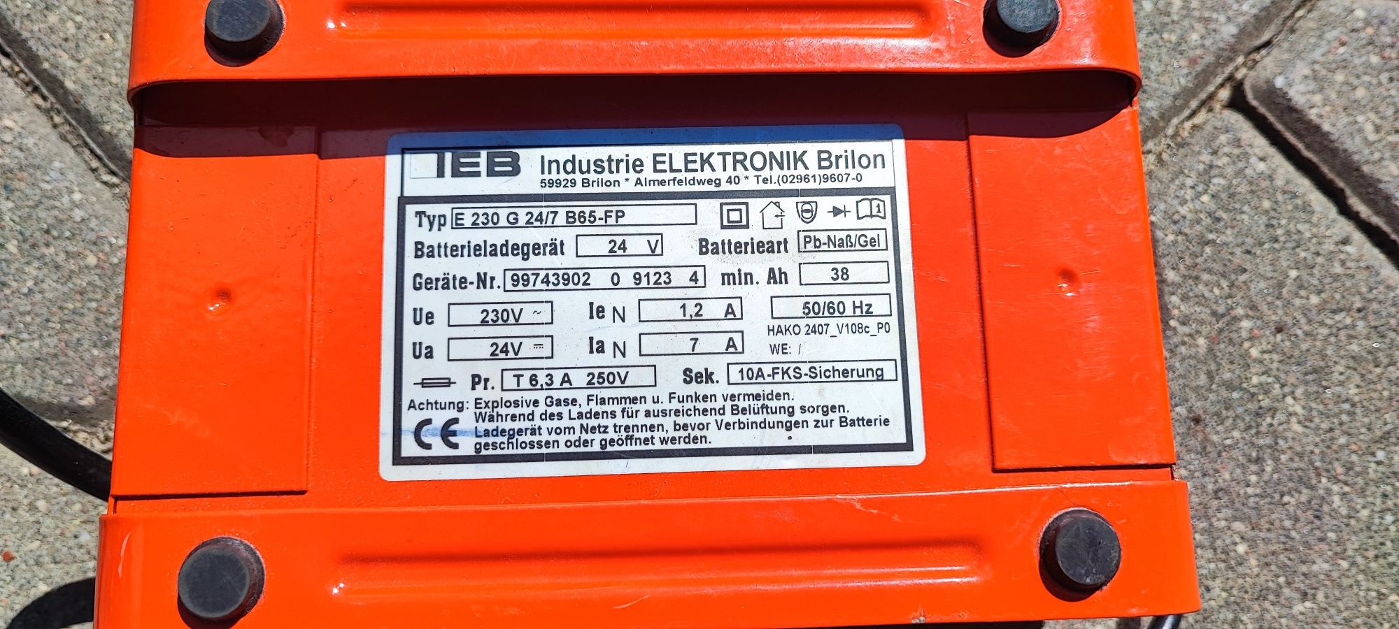 Ładowarka Hako Filon Futur 24v