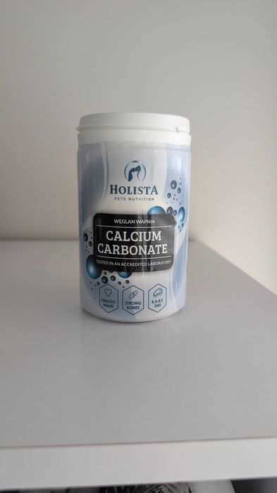 Holista Węglan wapnia dla psa i kota 250g PRAWIE NOWY użyta 1 łyżeczka