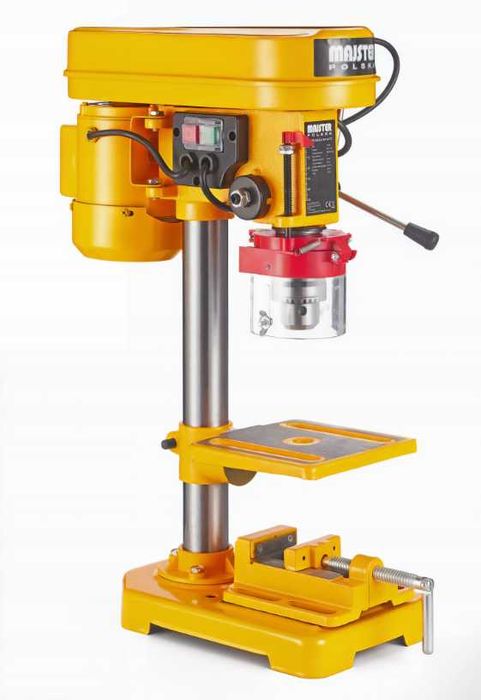 Wiertarka Stołowa Kolumnowa Indukcyjna Słupowa 1700W + Imadło Końcówki