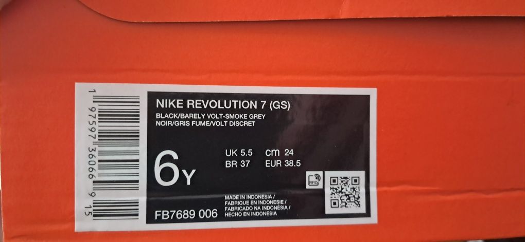buty nike revolution 7 rozm.38.5 wkładka 24cm