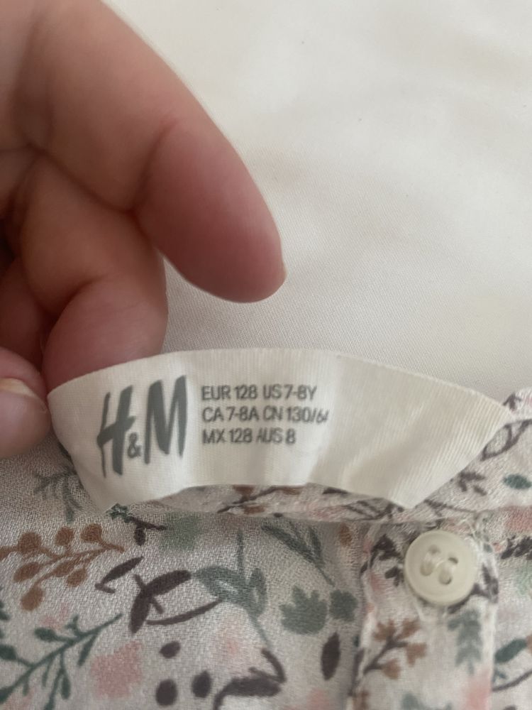 Sukienka dla dziewczynki 128 h&m