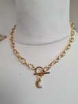 Naszyjnik handmade choker z naturalnych kamieni perły