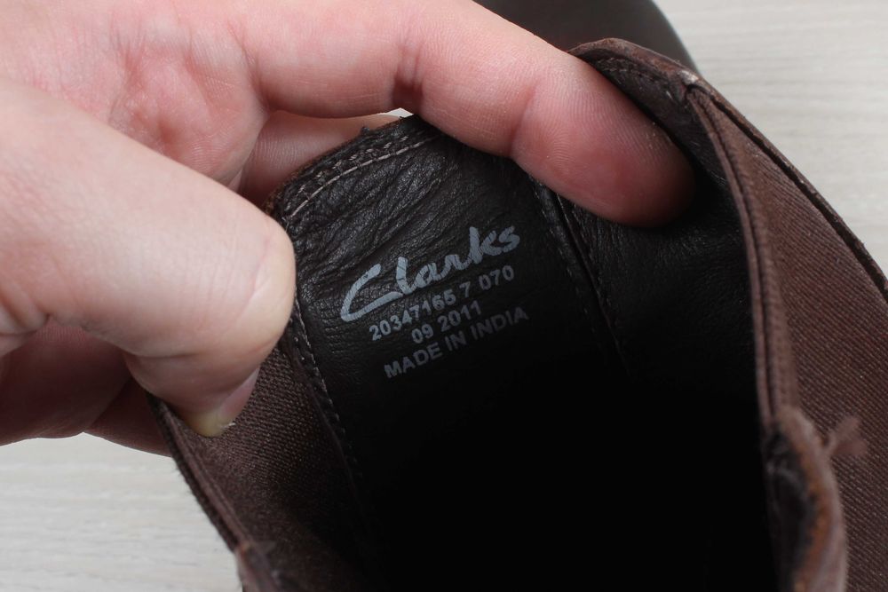 Чоловічі шкіряні черевики челсі Clarks оригінал, розмір 41 - 41.5