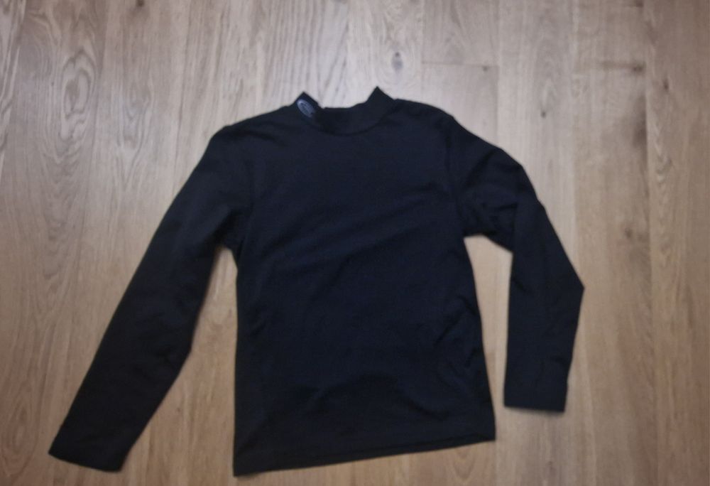 Koszulka bluzka termoaktywna Crane 146 152 półgolf czarna zimowa