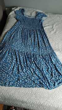 Piękna blue  sukienka hiszpanka 44/46
