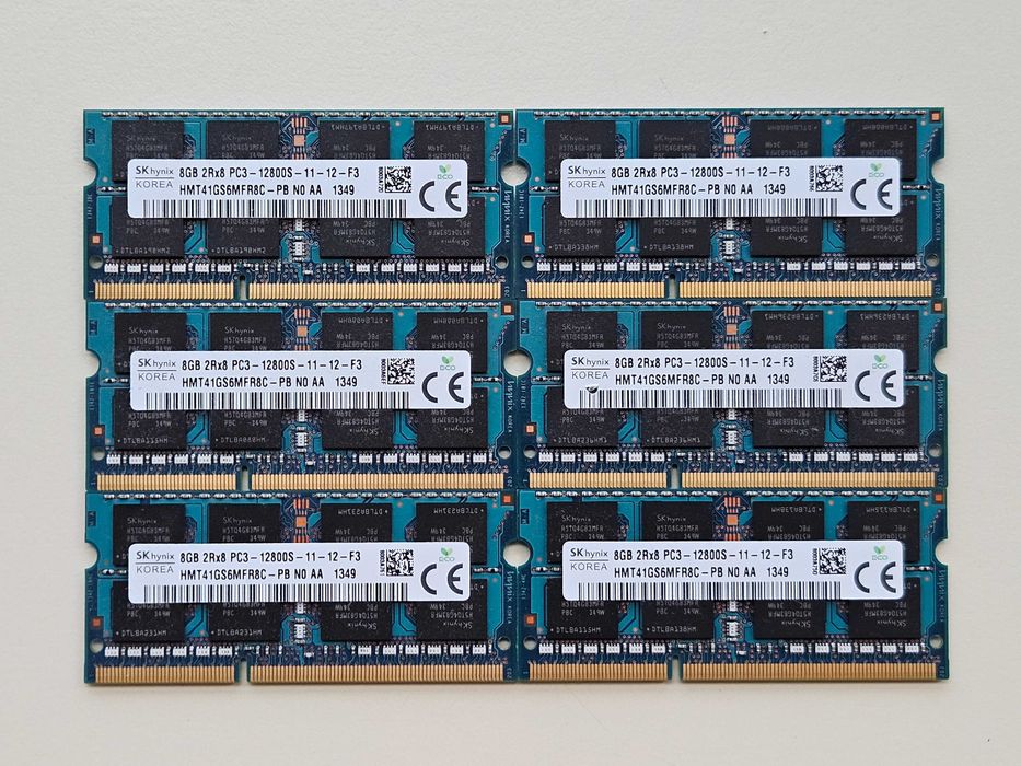 Пам'ять для ноутбуків SK hynix 8 GB SO-DIMM DDR3 1600 HMT41GS6MFR8C-PB
