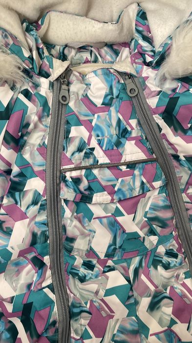 Зимовий комбінезон на овчині + утеплювач 74-80 розмір 6-9 міс