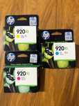 TUSZE HP 920XL - ORYGINALNE (Cyan, Magenta, Yellow) - SUPER CENA!
