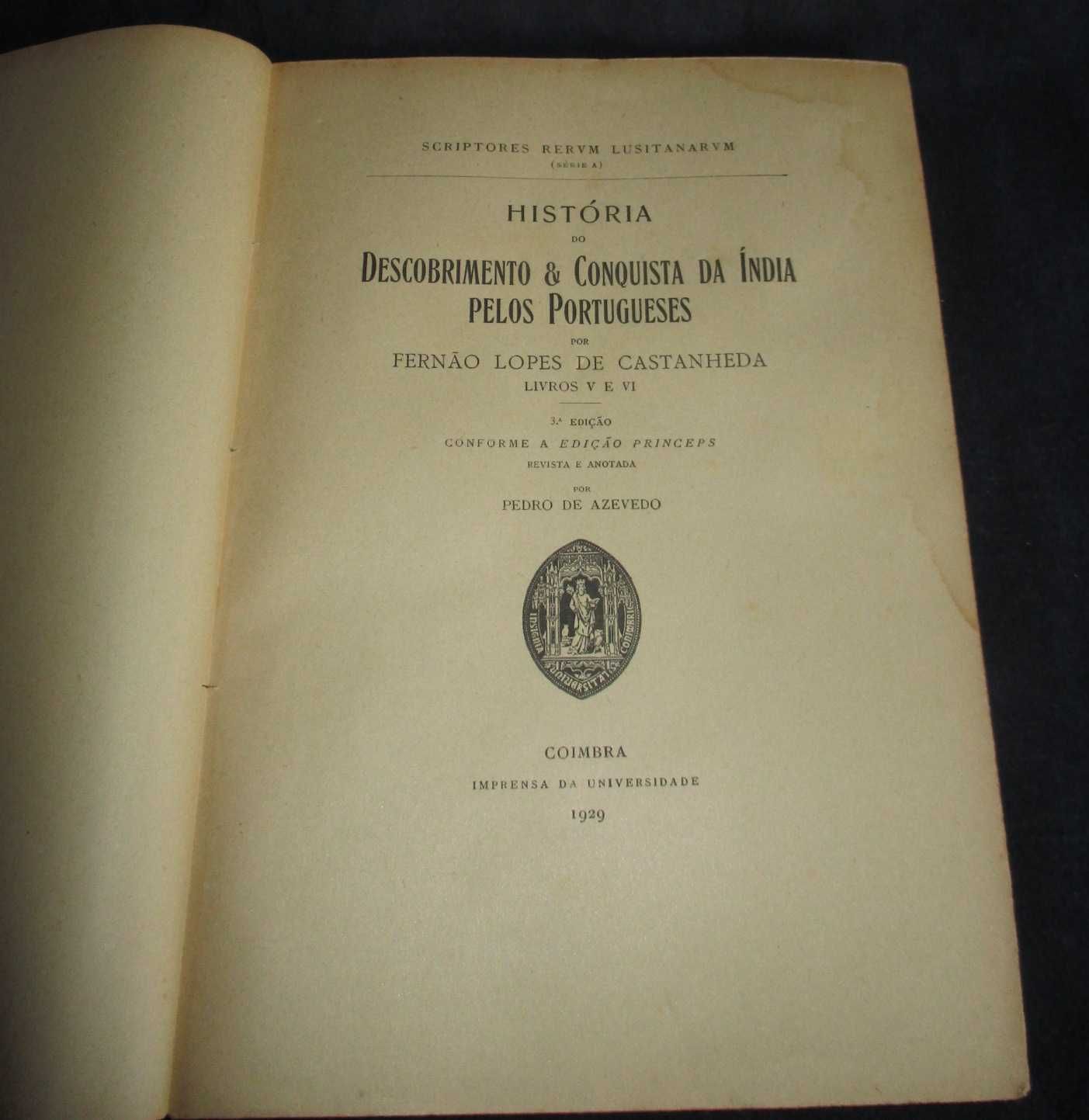 Livros História do Descobrimento e Conquista da Índia