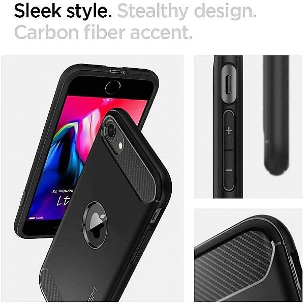Spigen Rugged Armor Iphone Se 2020 / 2022 Black
