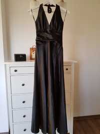 Długa suknia na bal, sylwestra r. 36 czarna