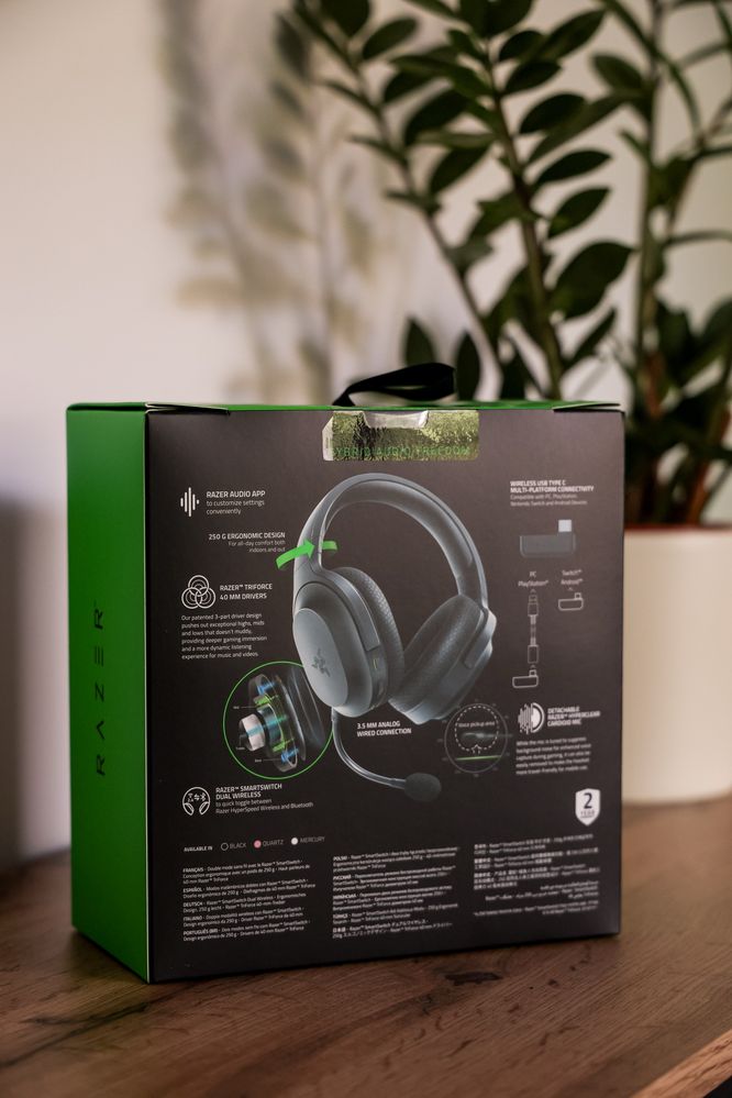 NOWE, nieużywane słuchawki Razer Barracuda X (model 2022).