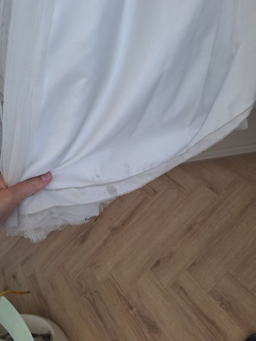 Suknia sukienka ślubna z falbanką