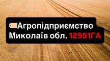 Продаж! Агропідприємство 12951 тис. ГА Миколаїв-Область