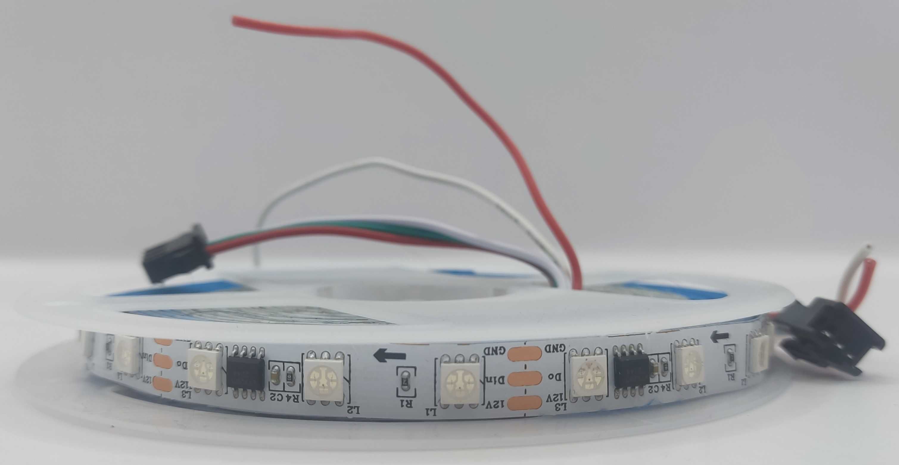 Taśma LED RGB 5m - USB - 5V - pilot - podświetlanie