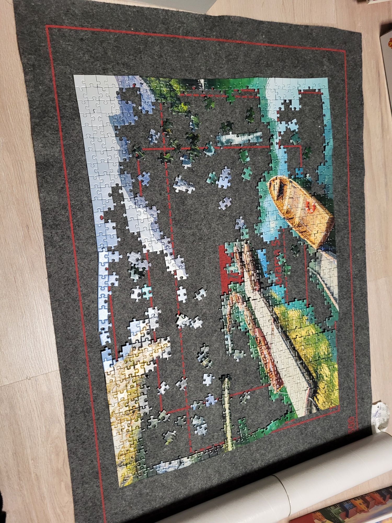 Mata do puzzli trefl + puzzle 2szt. 1000el.