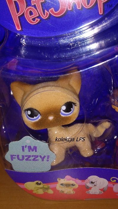 LPS ZESTAW shorthair fuzzy #318 UNIKAT Littlest Pet Shop oryginalny