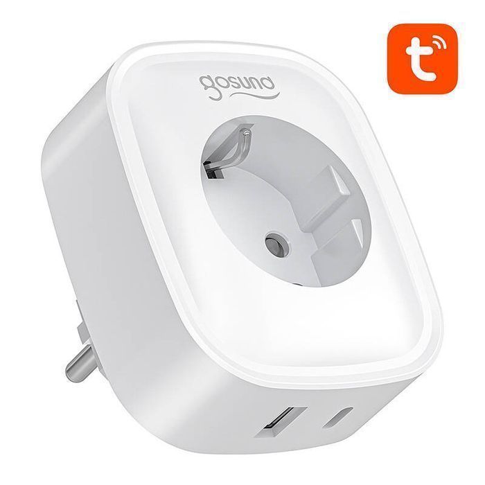 Inteligentne Gniazdko Wifi/Bluetooth Gosund Sp6 16A Usb-C 20W Tuya