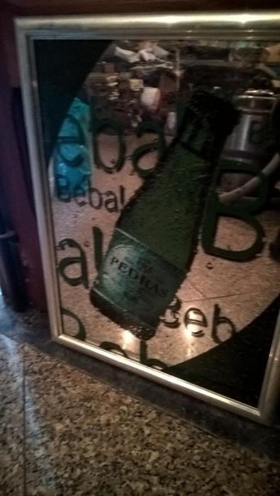 Quadro espelhado vintage das "Pedras Salgadas"
