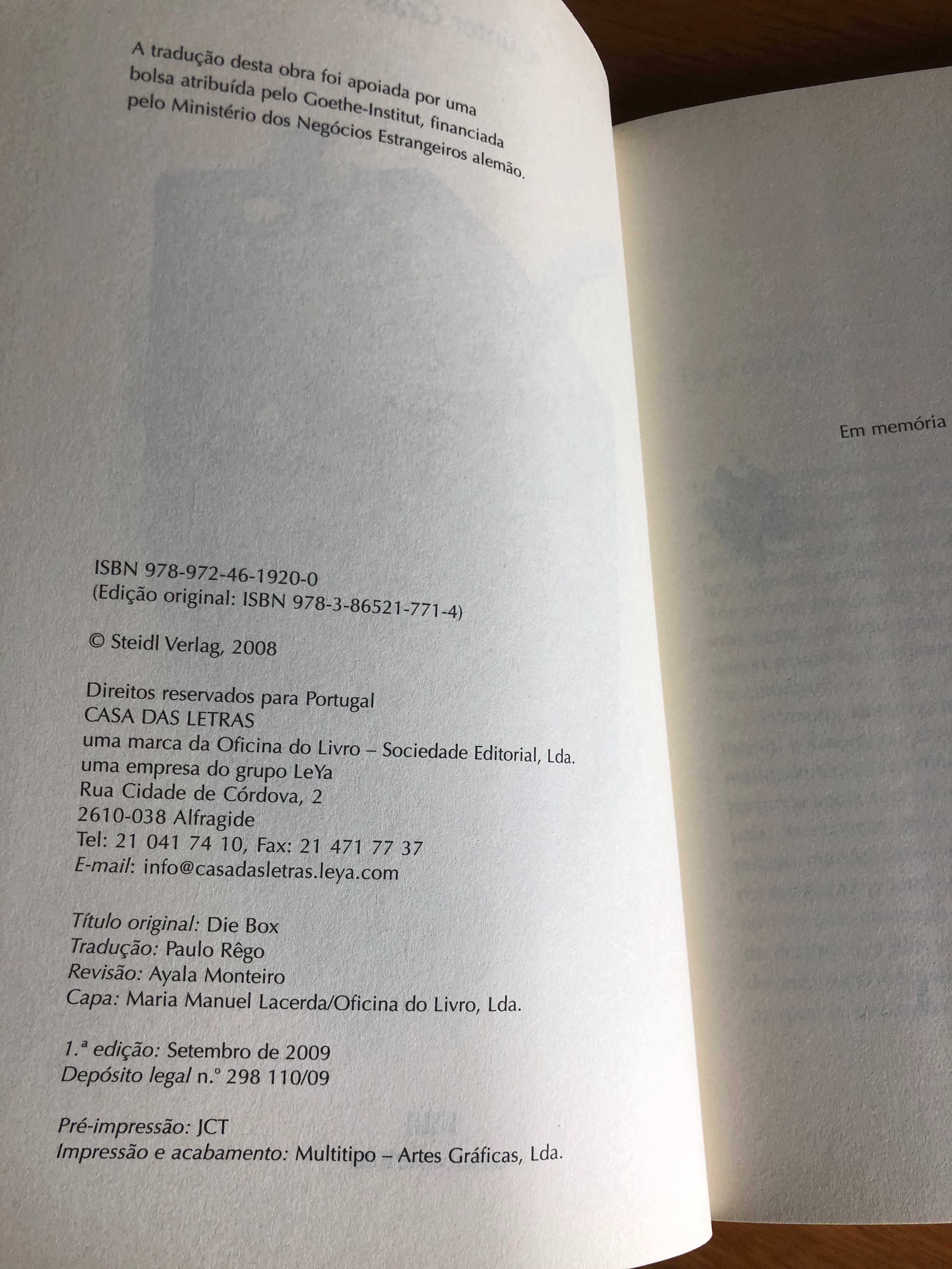A CAIXA   Histórias da câmara escura      GÜNTER GRASS