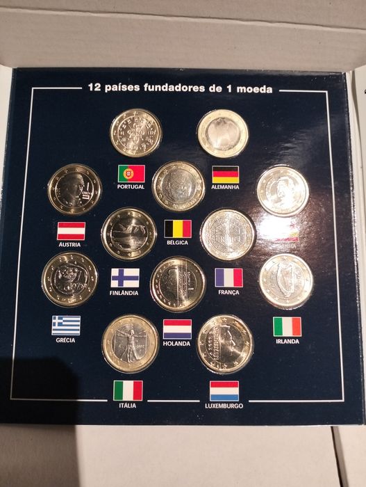 Coleção moedas comemorativas do euro
