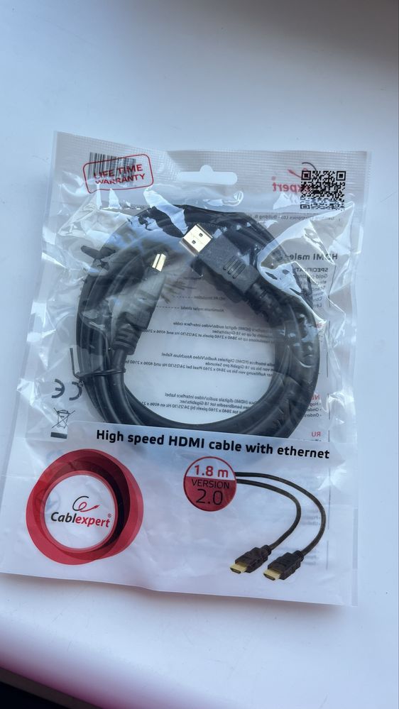 Кабель HDMI 1.8m Black