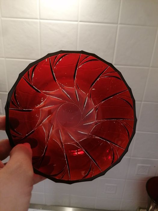 Talerzyk choinka, miseczka, świecznik, podstawka, czerwone