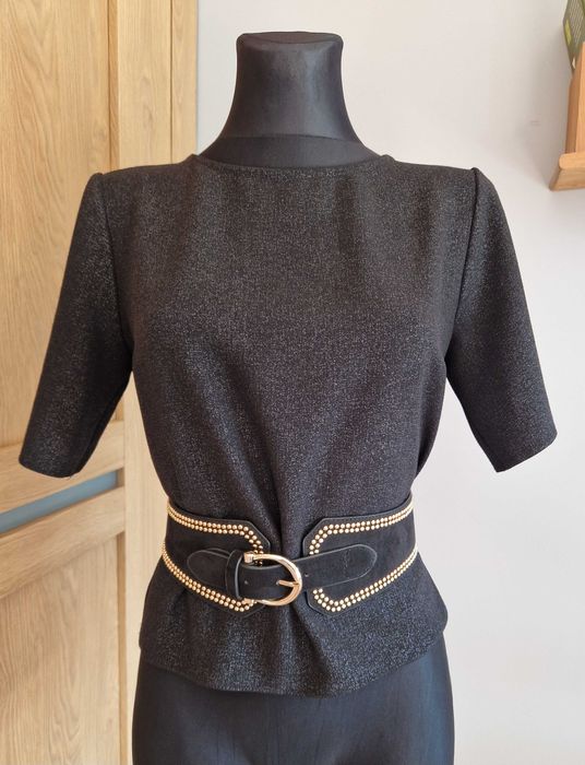 Czarna bluzka kapsułowa New Look rozmiar S/M