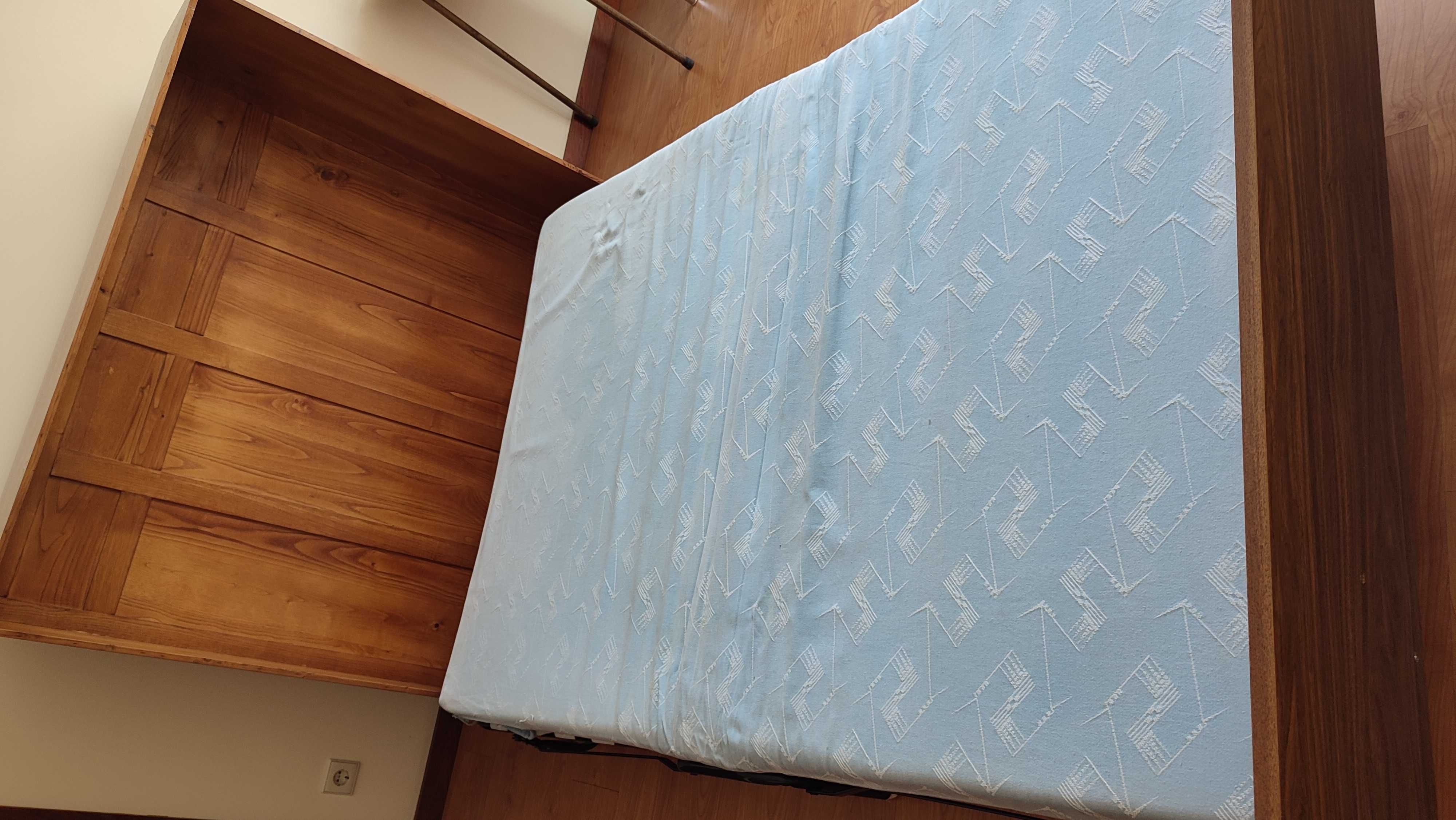 Cama dobrável portátil - lugar e meio - com armário