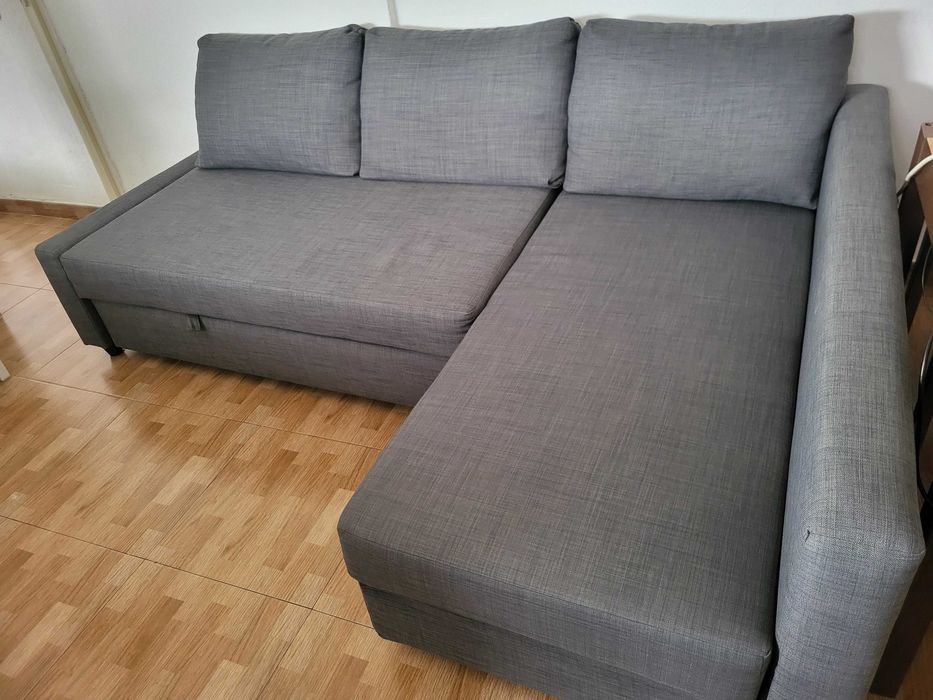 Sofá-cama de canto c/arrumação, Skiftebo IKEA