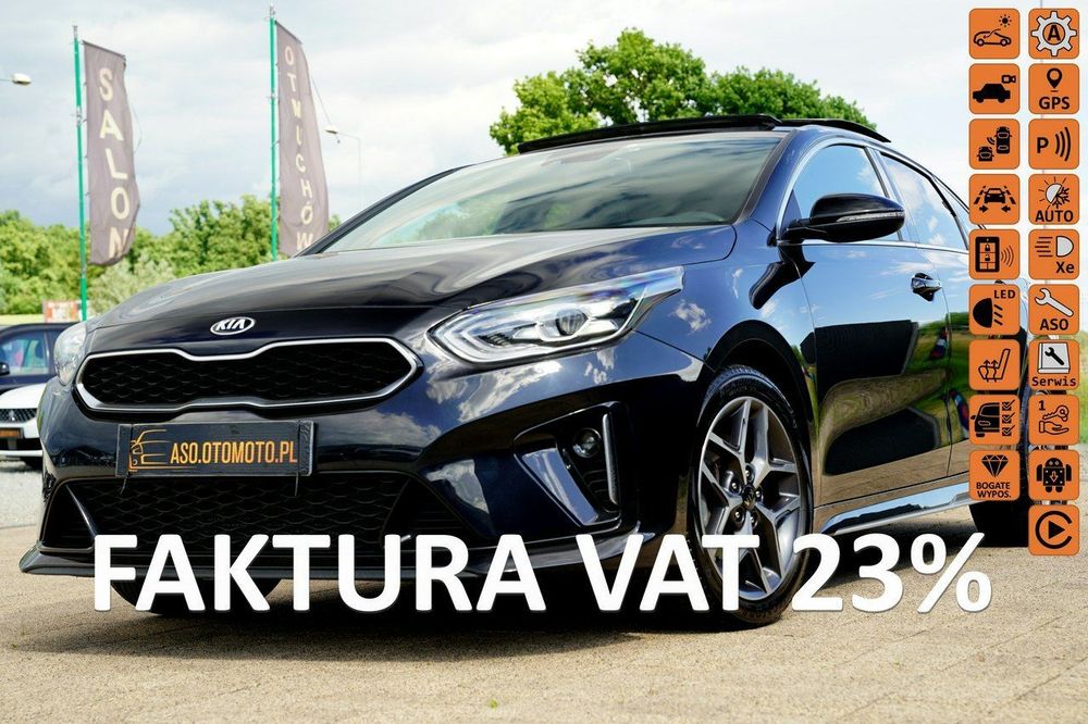 Kia ProCeed GT LINE skóra FUL LED nawi grzane fotele KAMERY acc PANORAMA blis max