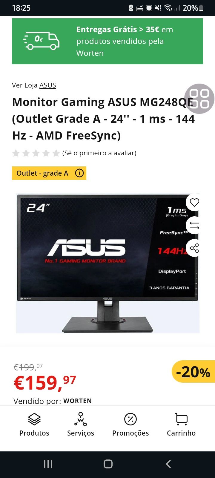 Monitor ASUS Gamer Novo