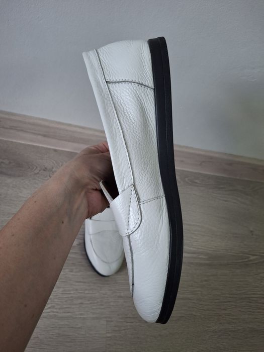 Новые кожанные балетки мокасины 39р