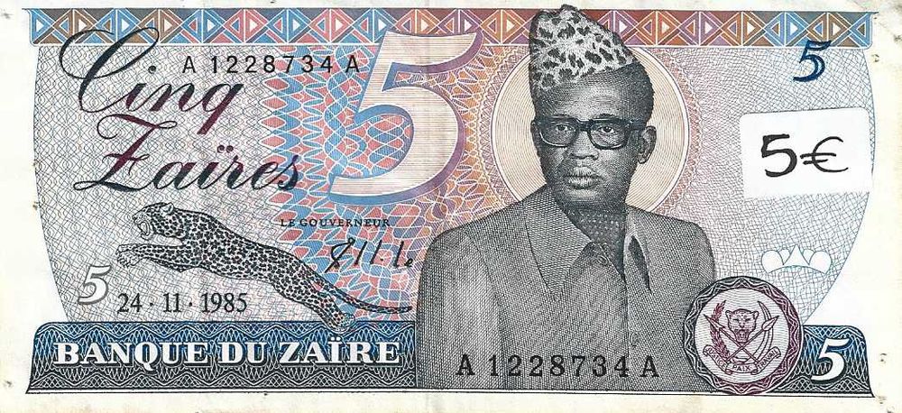 Notas antigas - Zaire