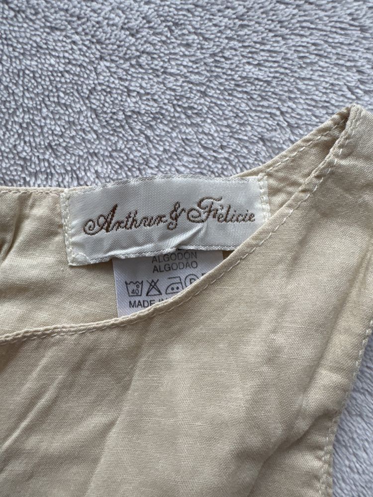 Śliczna sukienka 100 % bawełny r. 92  2 latka