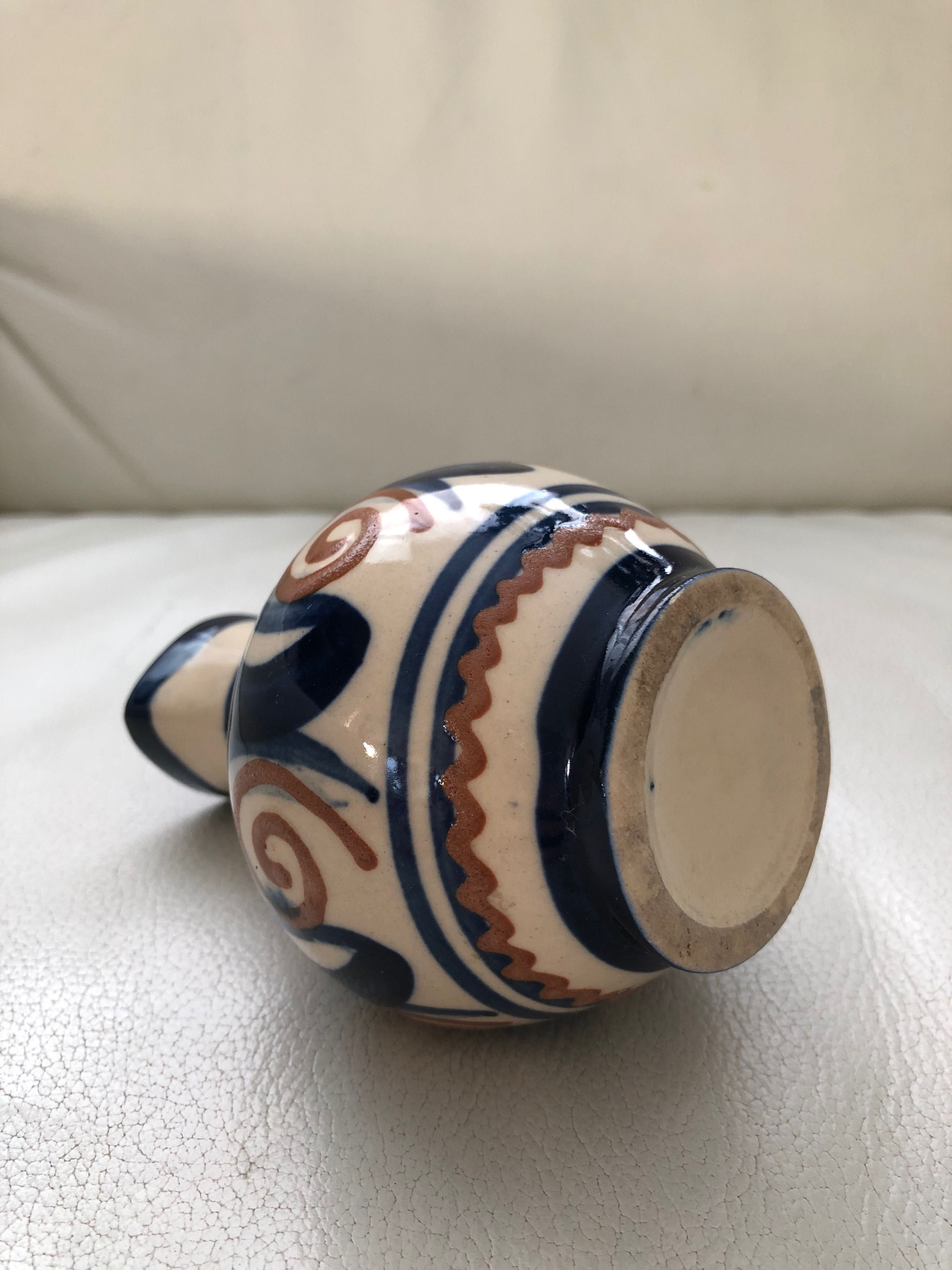 Wazonik dzbanuszek Bolesławiec ceramika vintage