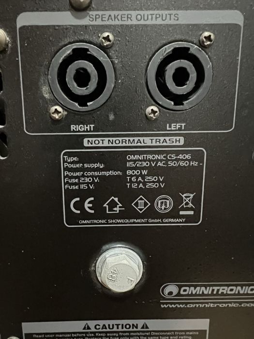 Zestaw : kolumny reloop, mikser omnitronic cs-406, odtw reloop 2760