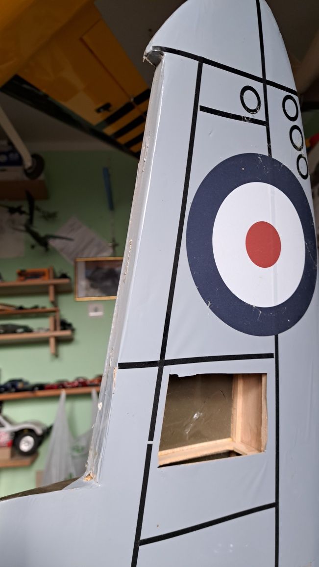 Spitfire DeAgostini, samolot RC, model.