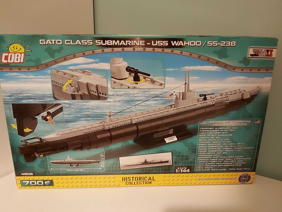 Klocki cobi statek USS WAHOO/SS-238