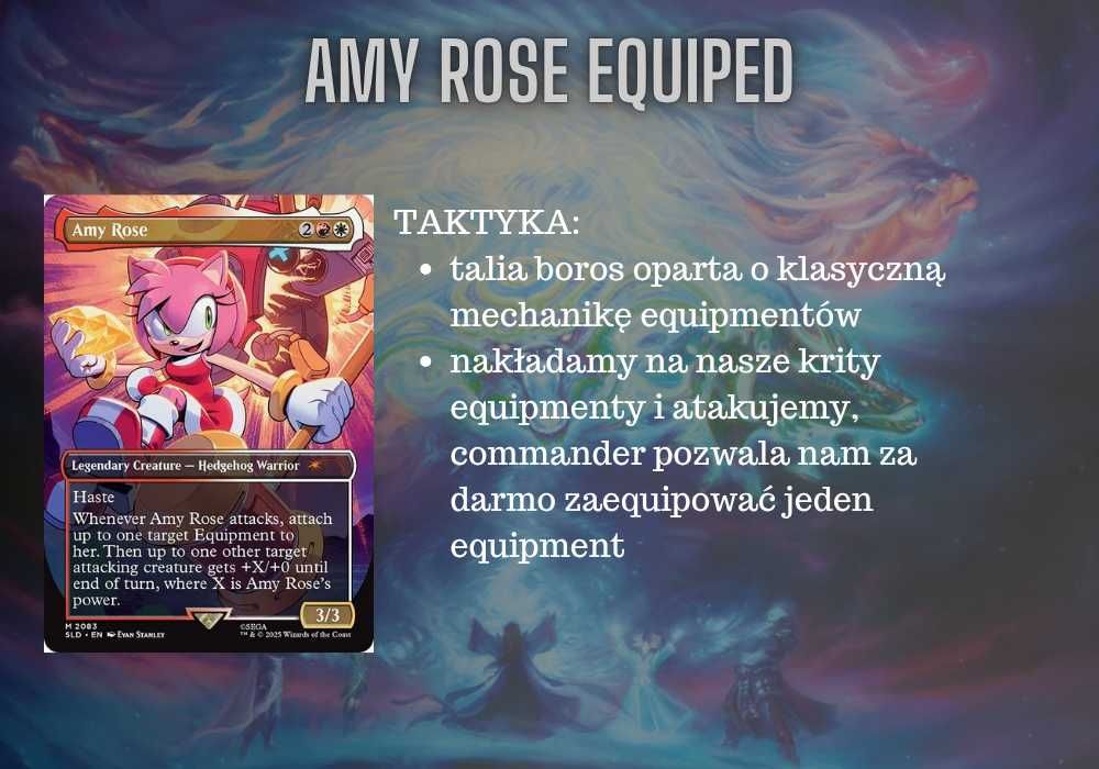 Magic the Gathering Commander | Sonic, Amy Rose, equipments