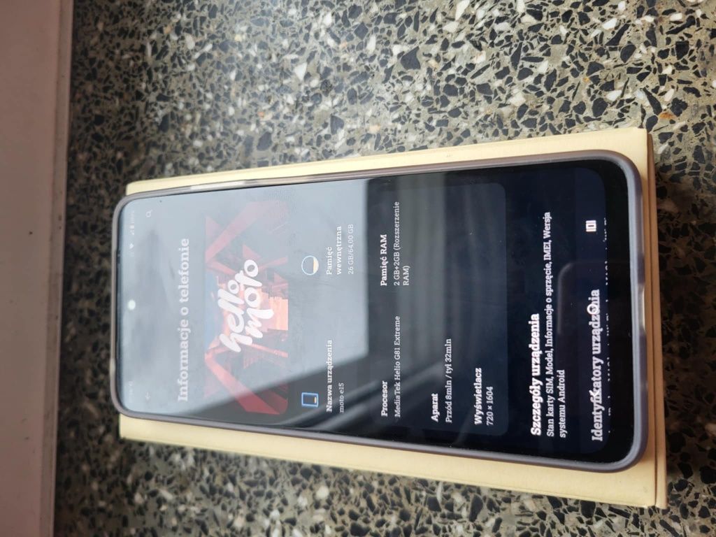 Motorola E15 5g fiolet + słuchawki bluetooth