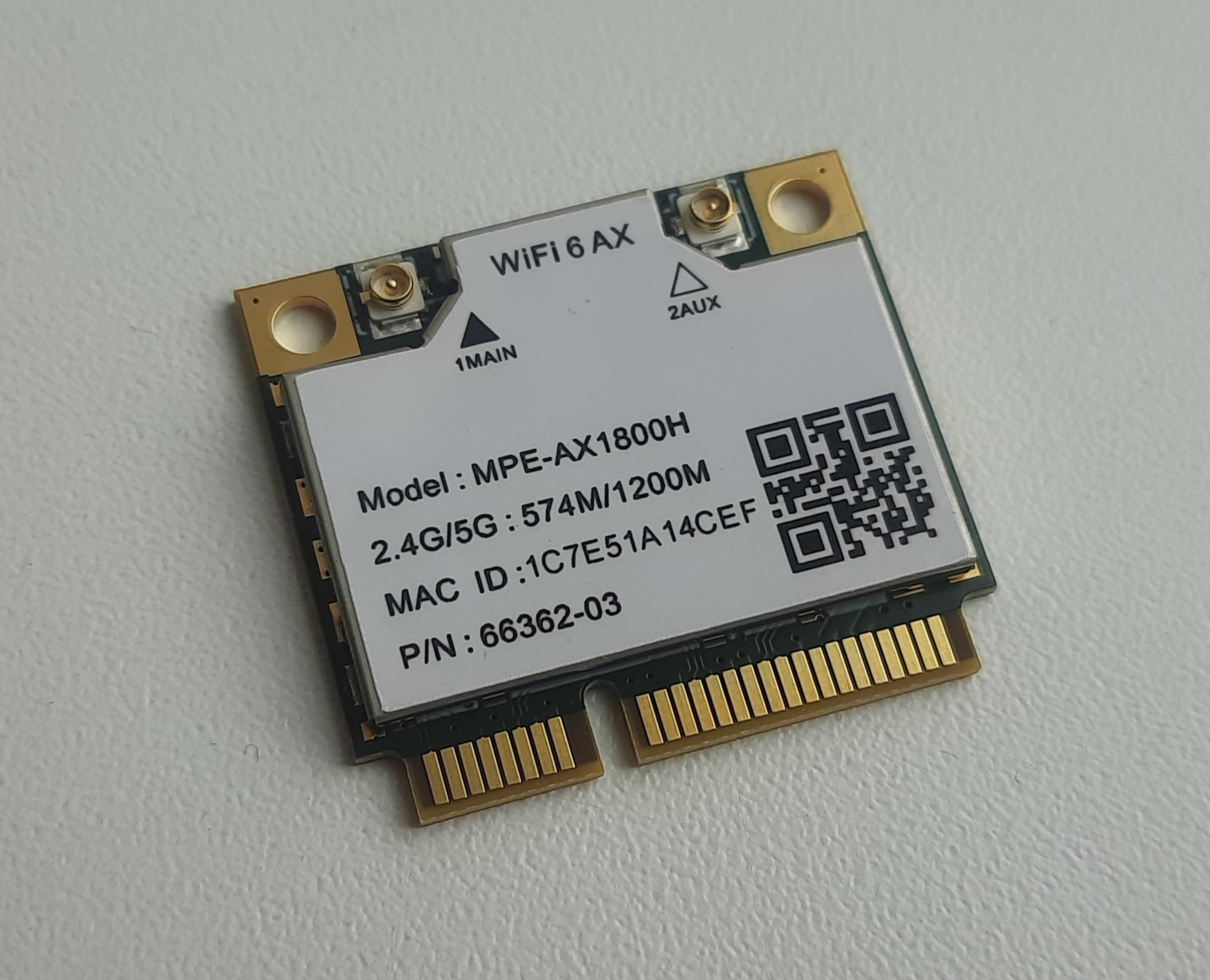 Wi-Fi 6 Intel AX1800 + Bluetooth 5.2 | Mini PCI-E | Новий