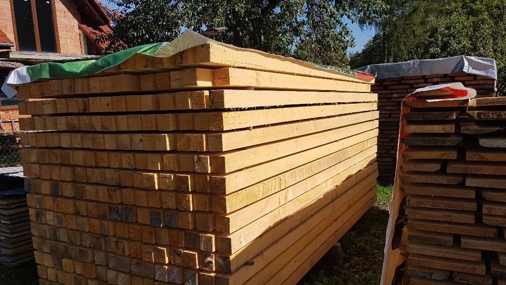 kantówka krawędziak drewno konstrukcyjn świerk 10x10, 10x5 sezonowana