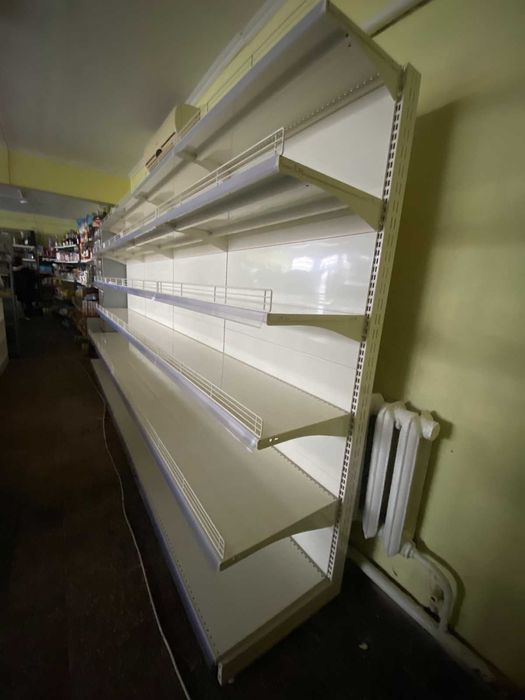 Стелажі торгові колір графіт/крем, короткий термін поставки наявність