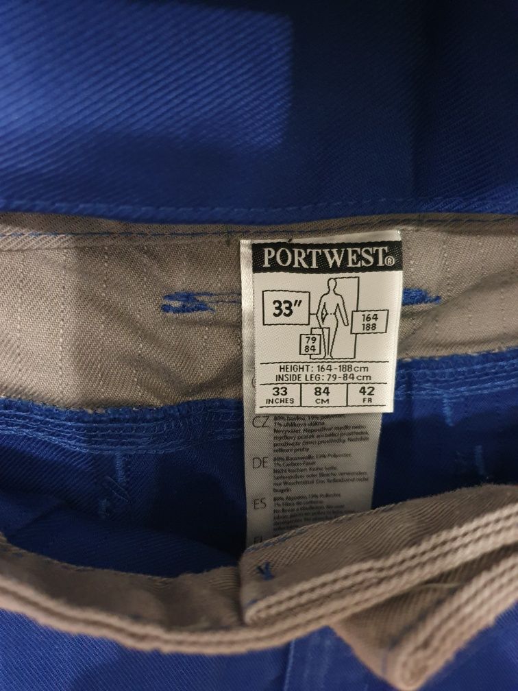 Kurtka Spodnie Antystatyczne Ognioodporne Portwest "M"