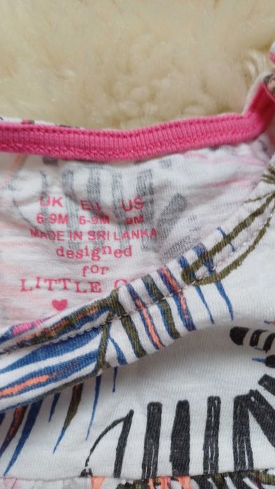 Zestaw 2 sukienek F&F 6-9 miesięcy 74