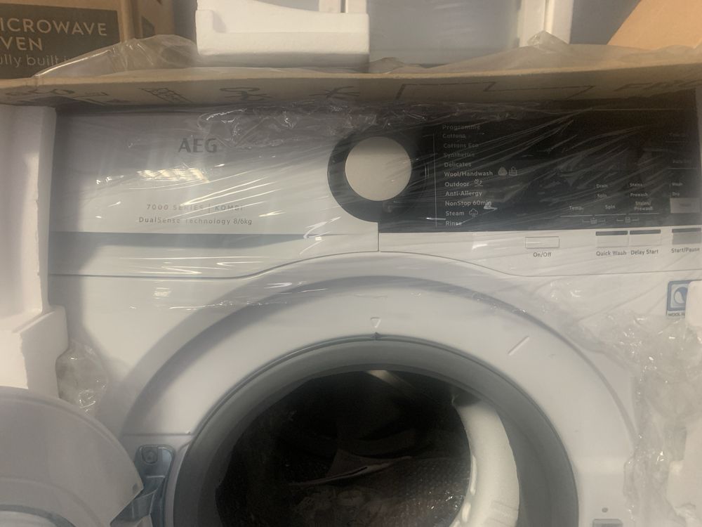OKAZJA  Pralko suszarka w cenie pralki  AEG LWX7E8611B  wyprzedaż