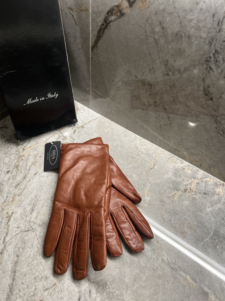 Перчатки, натуральная кожа Made in Italy